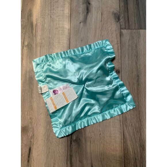 Parents Choice Star Lovey Security Blanket Teal Green White - Picture 4 of 5